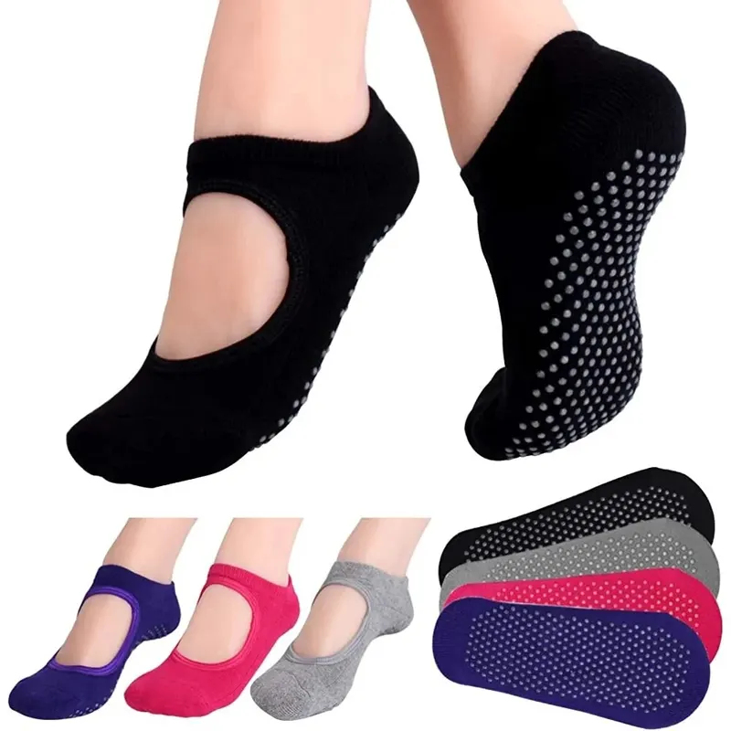 Medias Para Pilates Y Yoga - 백리스 논슬립 피트니스 요가 양말 코튼
