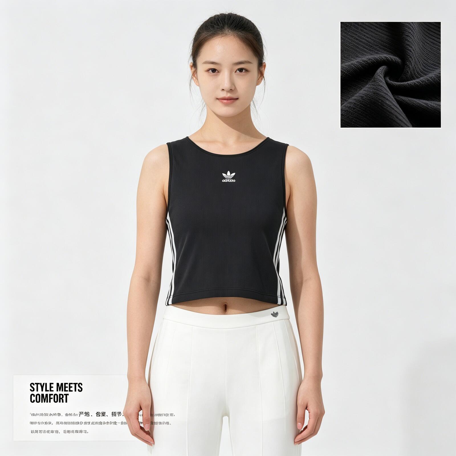 새로운 아디다스트레포일 여성용 스포츠 조끼 러닝 요가  - Pilates Yoga Top 리뷰 및 가격