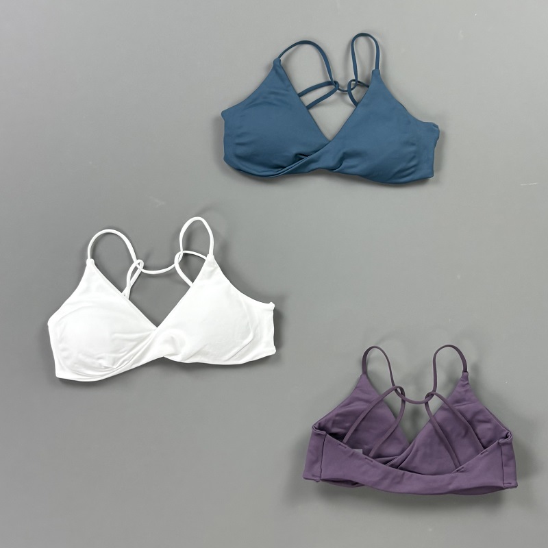 비전 여성 스포츠 브라 V넥 트위스트 프론트 얇은 스트 - Pilates Yoga Top 리뷰 및 가격
