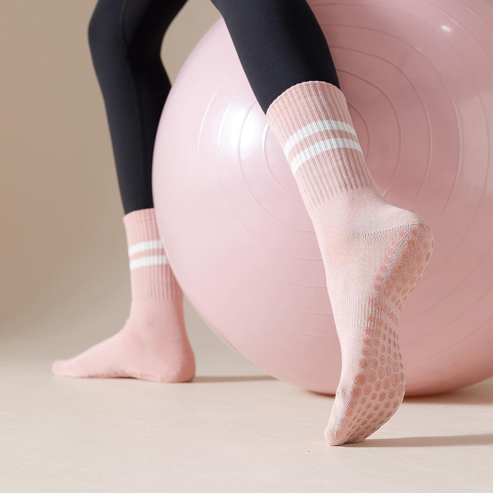 여성용 그립이 있는 요가 필라테스 양말, 바레, 발레, - Pilates Yoga Workout 리뷰 및 가격