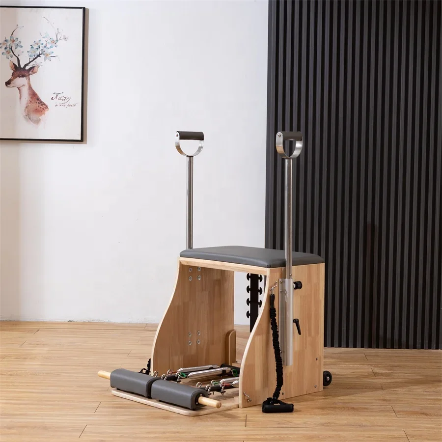 스포츠 바디핏 요가 운동용 오크 메이플 우드 화이트 시 - Pilates Yoga Chair 리뷰 및 가격